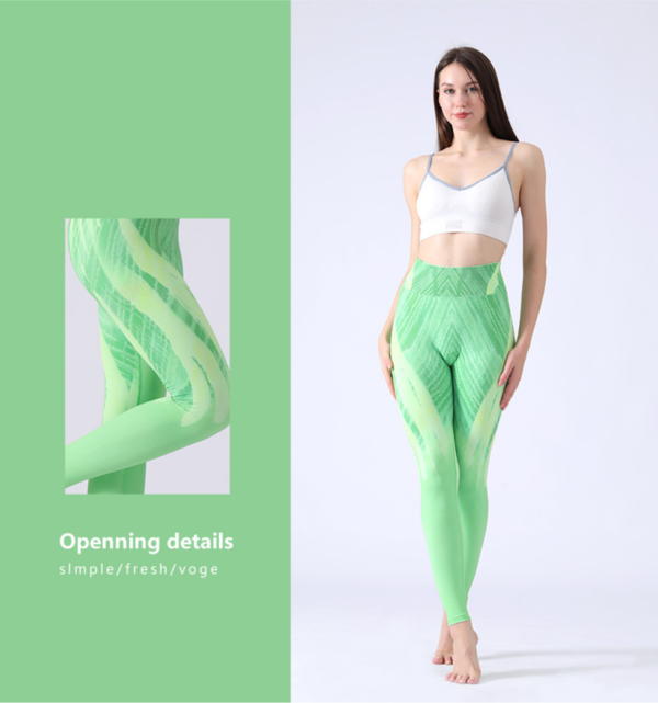 YJBD-0029,factory Wish seamless knitting yoga pants exercise fitness pants butt female leggings - Image 5