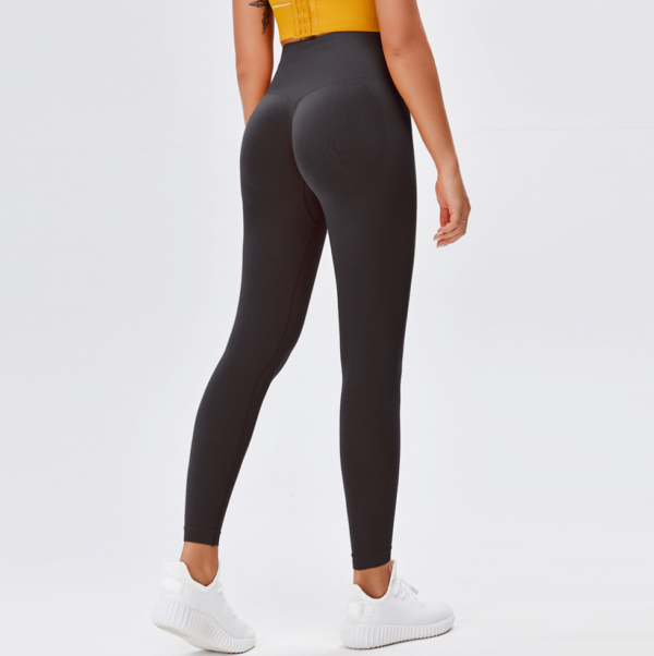 YSZD-0032,factory Spot goods direct sales buttock knitted high waist fitness pants high elastic fast dry tight sweatpants - Image 2