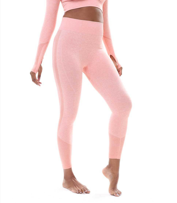YJBD-0037,manufacturers American quick drying buttocks fitness stitching yoga high waist tight pants - Image 4