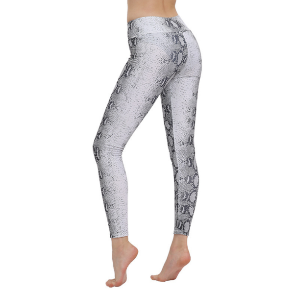 YSZD-0038,wholesale Printed snake-print leggings Europe women tight waist fitness yoga large size pants - Image 8