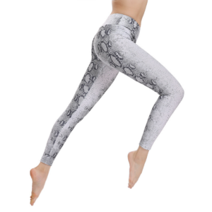 YSZD-0038,wholesale Printed snake-print leggings Europe women tight waist fitness yoga large size pants