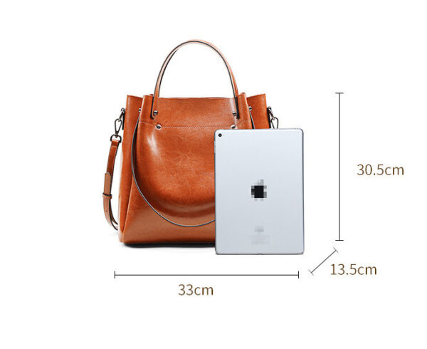 GTNB-0004, sale factory  single shoulder ladies tote bag  large capacity  crossbody strap women's genuine leather bag - Image 6