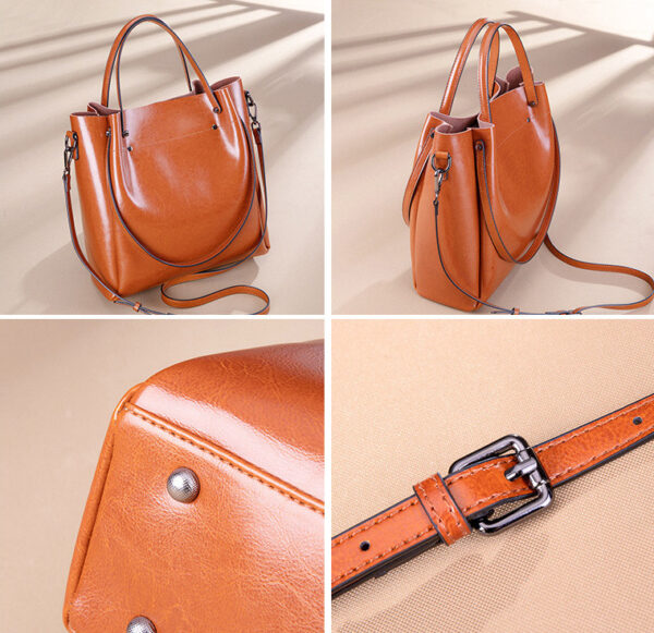 GTNB-0004, sale factory  single shoulder ladies tote bag  large capacity  crossbody strap women's genuine leather bag