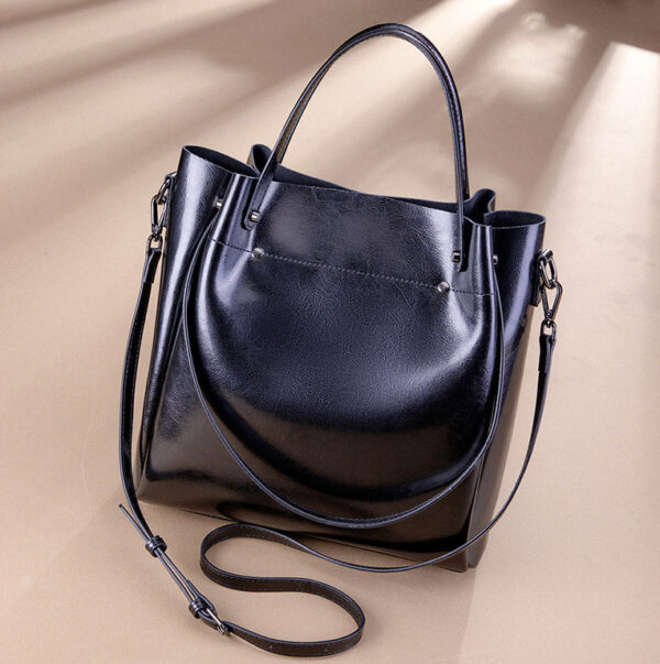 GTNB-0004, sale factory  single shoulder ladies tote bag  large capacity  crossbody strap women's genuine leather bag - Image 3