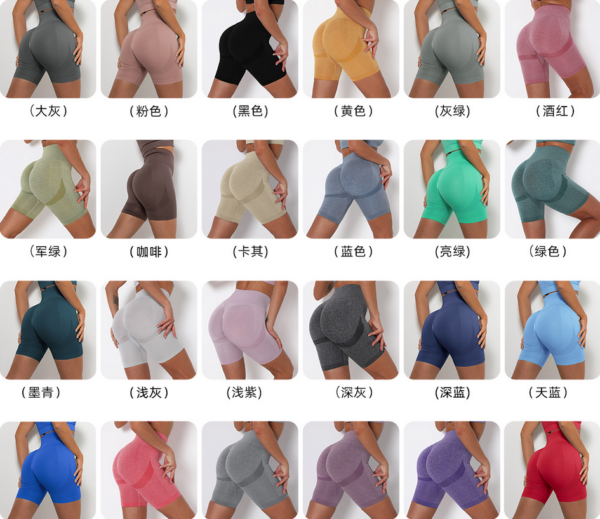 YYBD-0004,selling  high waist buttock sports shorts women tight buttock yoga pants fast dry training running fitness pants - Image 2