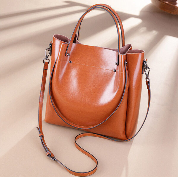 GTNB-0004, sale factory  single shoulder ladies tote bag  large capacity  crossbody strap women's genuine leather bag - Image 9