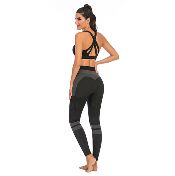 YQQD-0005,wholesale  spot goods Seamless skinny tight gym pants high waist hip lift fast dry yoga women  pants - Image 5