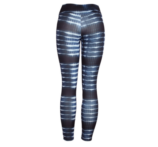 YSZD-0005,Spring summer Europe printing pants ninth pants hollow out sports high waist splicing slender female leggings - Image 3