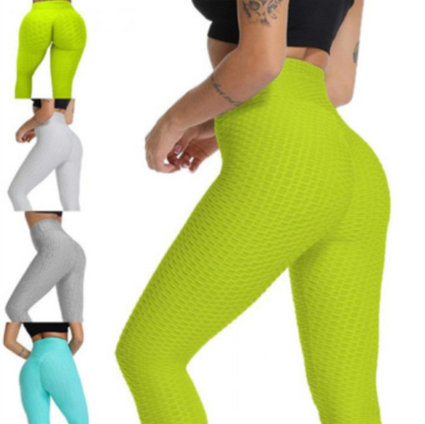 YMXD-0006,wholesale factory  hip jacquard yoga pants show buttock leggings fitness pants women bubble yoga pants - Image 7