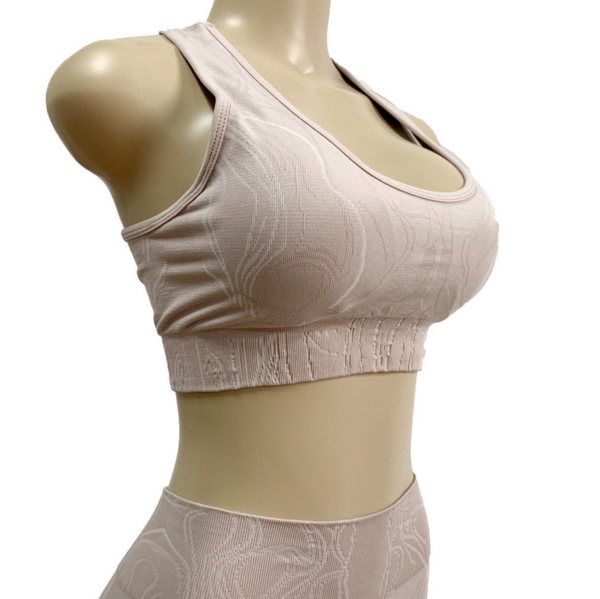 YWND-0006,European American summer seamless printing comfortable breathable sports bra vest high waist buttock women yoga shorts - Image 6