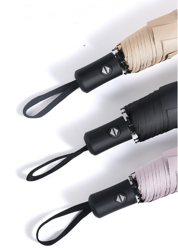 YPRS-0001, advertising umbrella logo printed automatic sunshade umbrella both sunny and rainy triple folding umbrella - Image 8