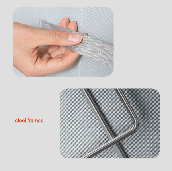 ZZCD-0001, factory solid color Oxford cloth steel frame box collapsible clothes storage bin - Image 7