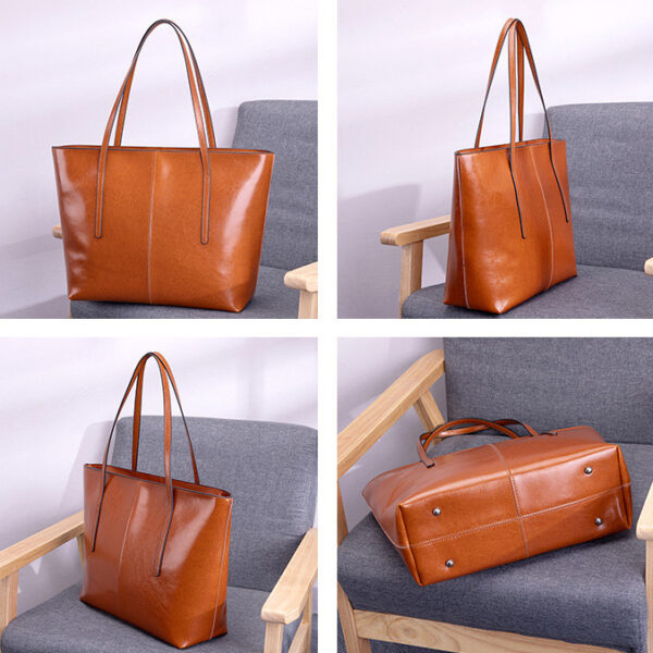GTNB-0011,hot sale manufacturer fashion   crossbody  tote large capacity genuine leather single shoulder bag - Image 3