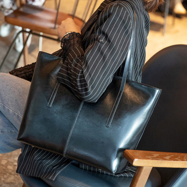 GTNB-0011,hot sale manufacturer fashion   crossbody  tote large capacity genuine leather single shoulder bag - Image 2