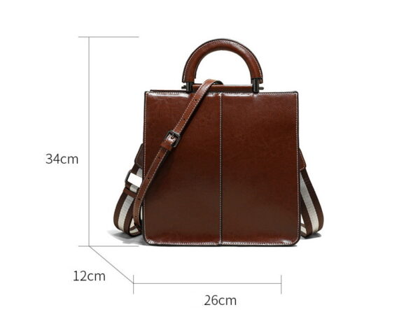 GTNB-0012,wholesale hot sale manufacturer fashion   crossbody  genuine leather single shoulder bag - Image 6