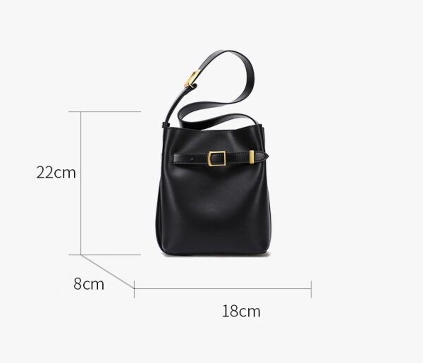 GTNB-0016,wholesale manufacturer fashion  leather  women stylish crossbody single shoulder bucket handbag - Image 6