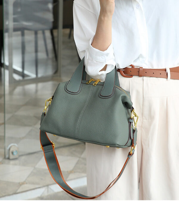GTNB-0017,manufacturer fashion  women crossbody single shoulder large capacity genuine leather handbag - Image 2