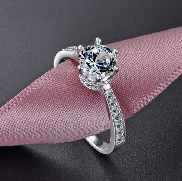 GYJS-0002,factory 925 sterling silver fashion lady imitation diamond ring