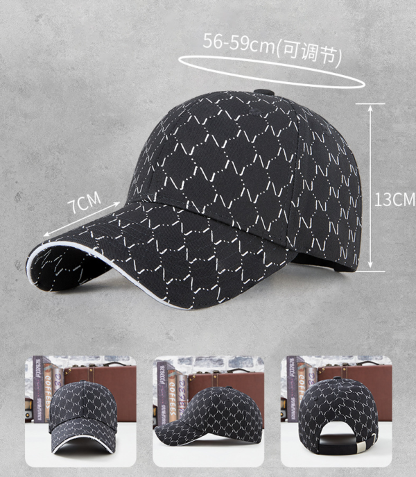 GZLM-0002,wholsale customized men women spring summer printed large brim hard shell sunscreen hat sun hats baseball caps - Image 7