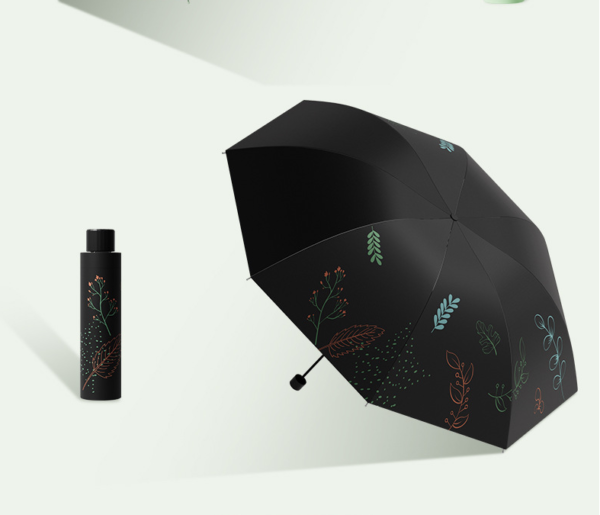 YPRS-0002, factory sun umbrella UV protection portable foldable stylish fashionable sun shading triple folding umbrella - Image 2