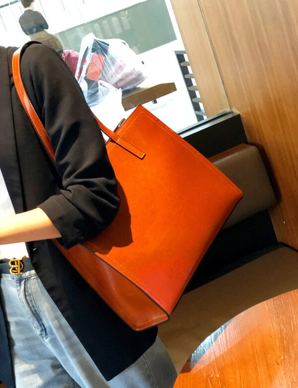 GTNB-0021,manufacturer fashion  women multi color genuine leather  large size double shoulder bag - Image 2