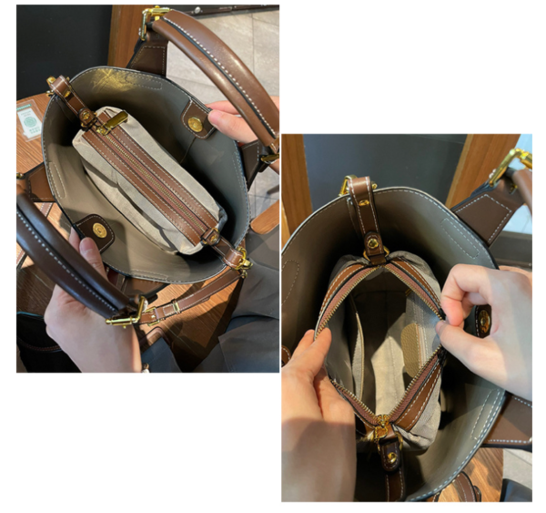 GTNB-0023,manufacturer wholesale fashion tote large capacity women genuine leather bag - Image 7