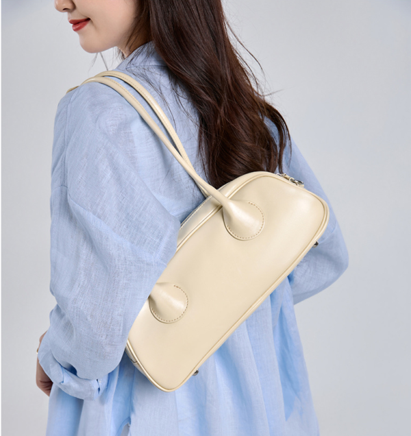 GTNB-0024,manufacturer wholesale fashion genuine leather women senior sense single shoulder bag - Image 6
