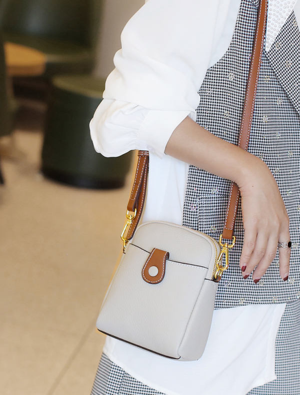 GTNB-0025,manufacturer wholesale fashion genuine leather female single shoulder crossbody small square bag - Image 3