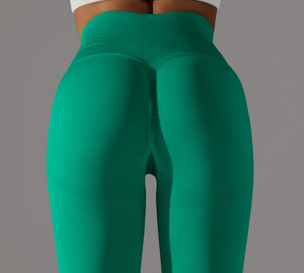 YYBD-0028,Europe seamless knitting high waist lift hip yoga sports running fitness pants - Image 3