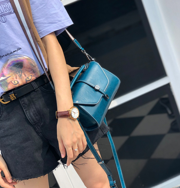 GTNB-0030,factory wholesale fashion casual cowhide women single shoulder crossbody bag - Image 3
