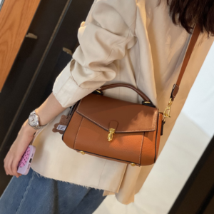 GTNB-0031,selling wholesale fashion casual cowhide women color contrast single shoulder handbag