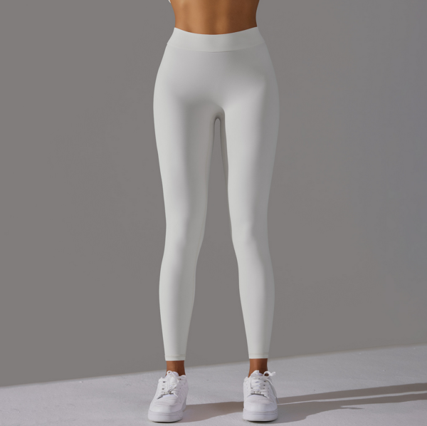 YYBD-0034,Europe solid color peach butt yoga sports running fitness tight women pants - Image 9