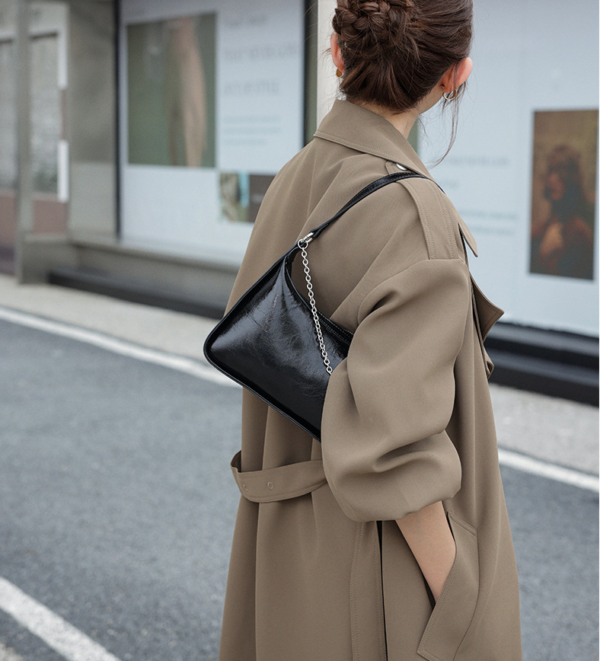 GTNB-0035,factory selling fashion leather women retro light luxury chain crossbody single shoulder handbag - Image 3