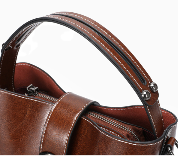 GTNB-0036,factory selling fashion leather women bucket gcrossbody single shoulder handbag - Image 4