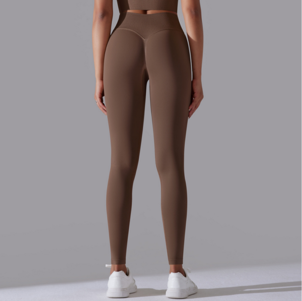 YYBD-0037,Europe seamless knit high waist tight butt yoga pants sports fitness legging - Image 7