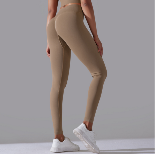 YYBD-0037,Europe seamless knit high waist tight butt yoga pants sports fitness legging - Image 6