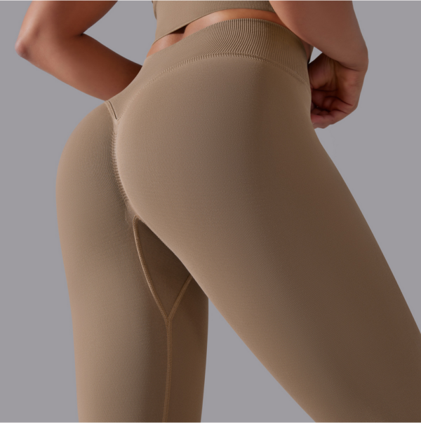 YYBD-0037,Europe seamless knit high waist tight butt yoga pants sports fitness legging - Image 5