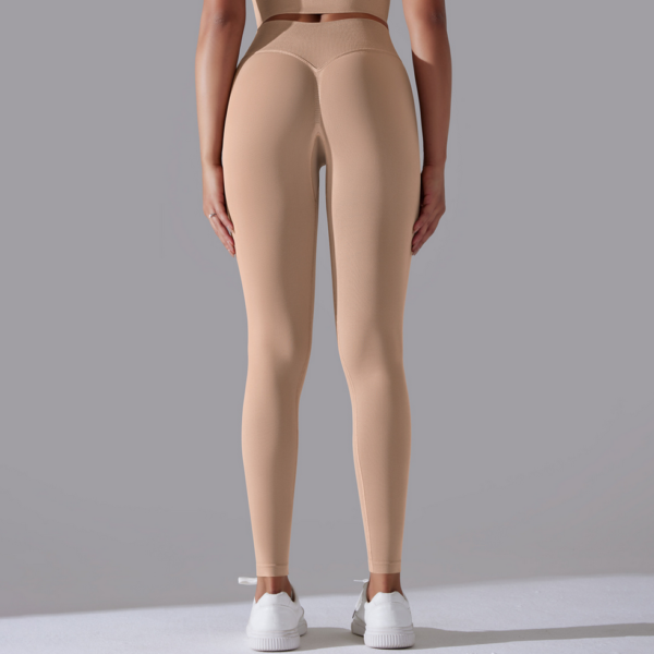 YYBD-0037,Europe seamless knit high waist tight butt yoga pants sports fitness legging - Image 3