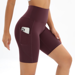 YYBD-0039,wholesale pocket high waist hip lift tight yoga leggings running fitness shorts