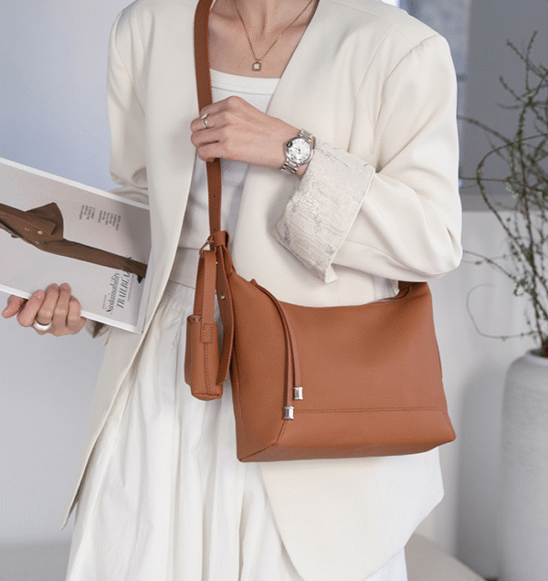 GTNB-0040,hot selling manufacturer fashion cowhide female tote single shoulder crossbody bag - Image 5