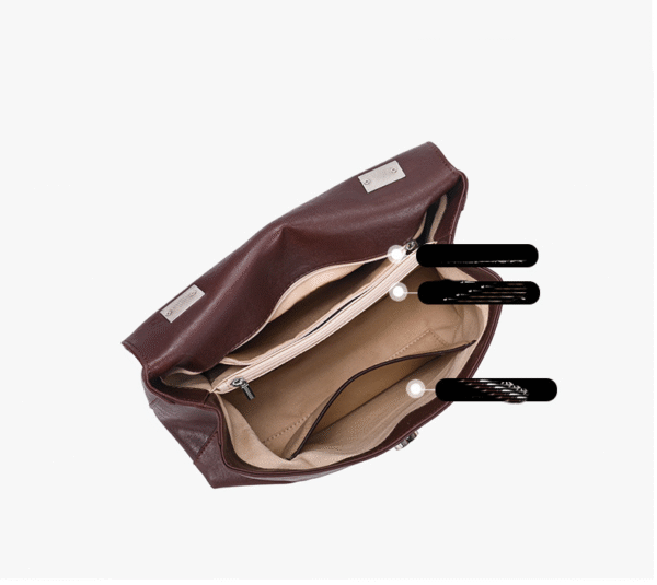 GTNB-0041,hot sale manufacturer fashion cowhide female tote single shoulder crossbody handbag - Image 4