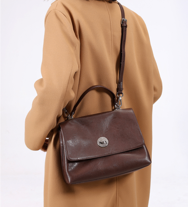 GTNB-0041,hot sale manufacturer fashion cowhide female tote single shoulder crossbody handbag - Image 2
