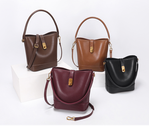 GTNB-0042,manufacturer fashion cowhide female light luxury bucket casual single shoulder crossbody handbag
