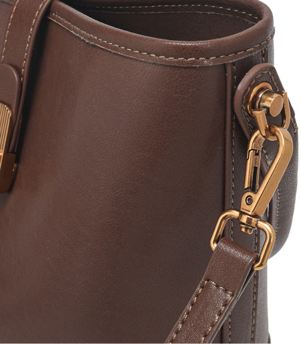 GTNB-0042,manufacturer fashion cowhide female light luxury bucket casual single shoulder crossbody handbag - Image 2