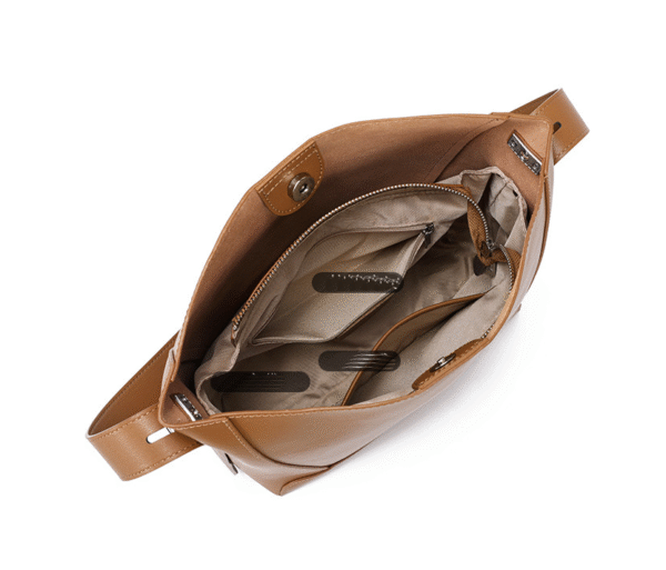 GTNB-0045,factory hot sale fashion female genuine leather bucket large capacity  crossbody single shoulder handbag - Image 6