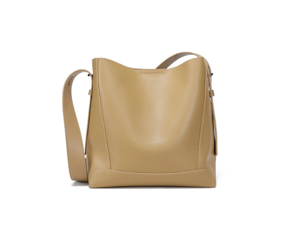 GTNB-0045,factory hot sale fashion female genuine leather bucket large capacity  crossbody single shoulder handbag - Image 2