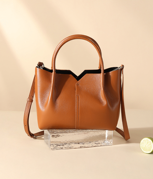 GTNB-0046,factory hot sale fashion female genuine leather large capacity  crossbody single shoulder handbag - Image 4