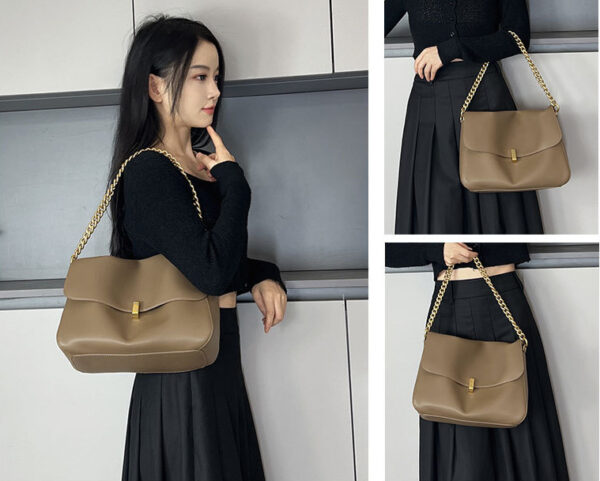 GTNB-0006, selling factory  single shoulder ladies  leather fashion  chain strap large capacity crossbody bag - Image 2