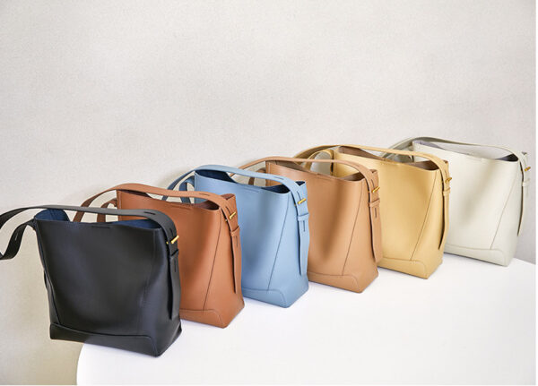 GTNB-0008, manufacturer fashion  genuine leather  crossbody  fashionable  bucket single shoulder bag - Image 5