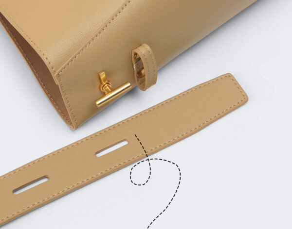 GTNB-0008, manufacturer fashion  genuine leather  crossbody  fashionable  bucket single shoulder bag - Image 3